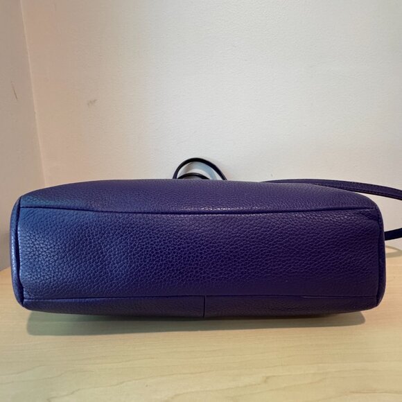 Coach Kelsey Pebbled Leather Satchel | Purple Violet | Crossbody Option 💜 - Picture 5 of 15